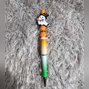 Halloween ghost beaded pen